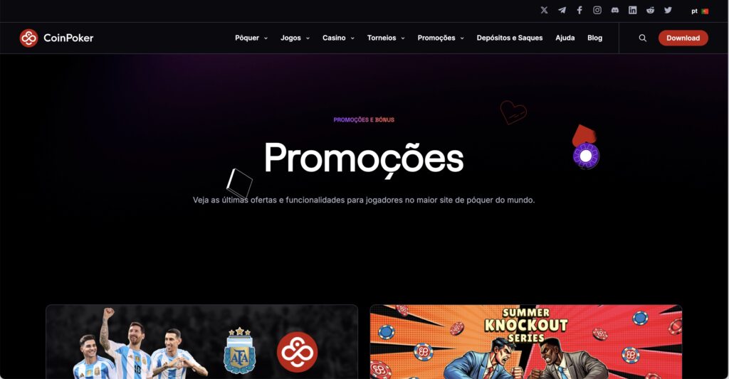 Promoções CoinPoker