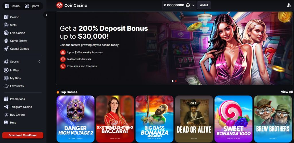 Coincasino é um dos melhores sites para apostas eSports
